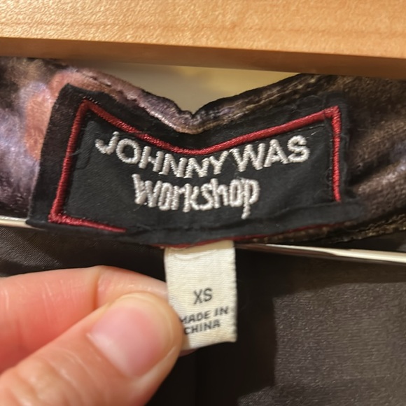 Johnny was workshop velvet silk kimono size xs - Picture 2 of 5